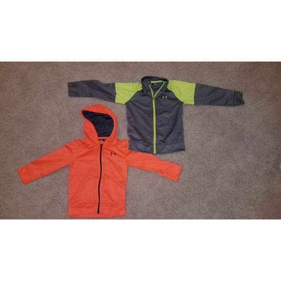 Under Armour Other - (2) Under Armour Sweatshirts 3T&4T Yellow & Orange